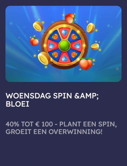 Woensdag bonuswiel – win tot 100€ met spins