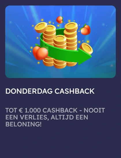 Tot €1.000 cashback op donderdag – verlies wordt beloond